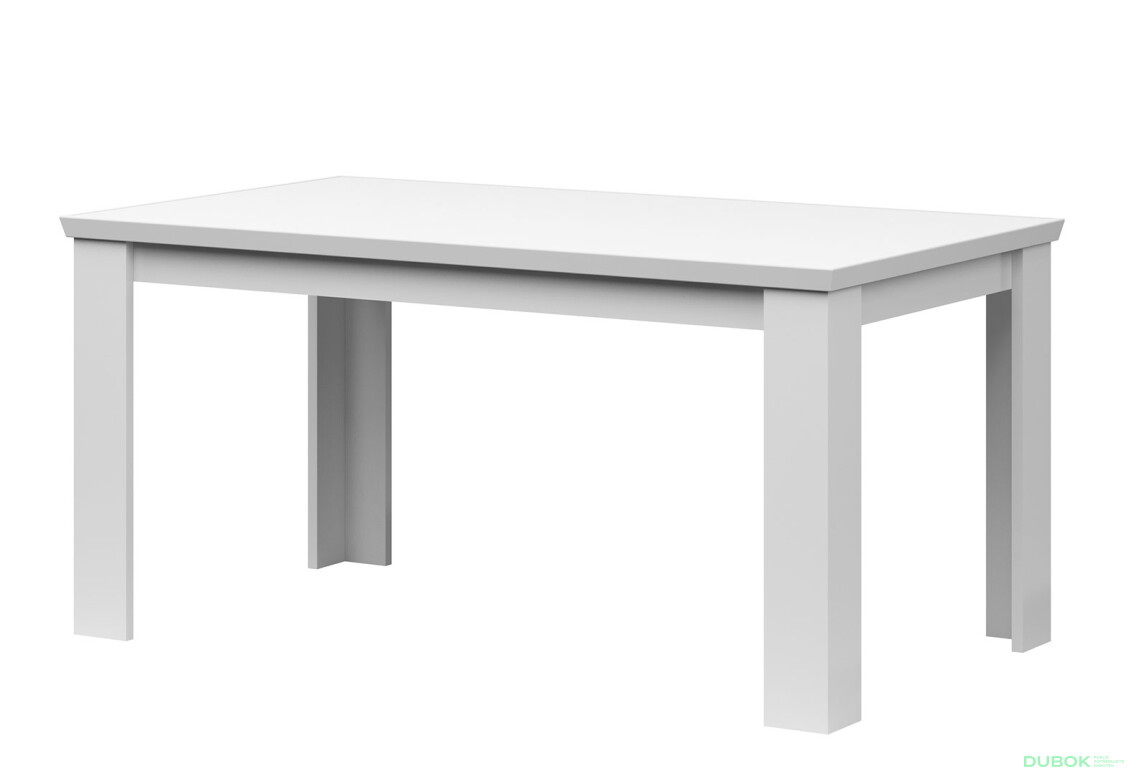 Rozkladací stôl 160/200 biely Agnes