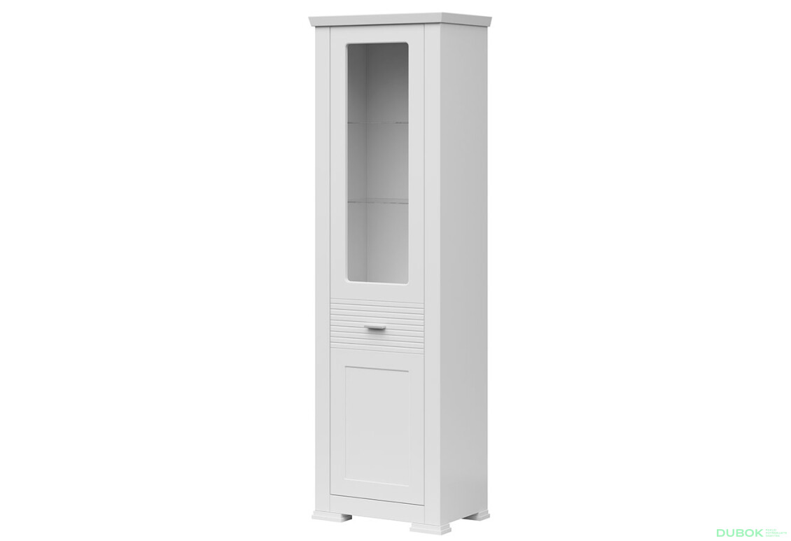 Vitrína 1w biela Agnes