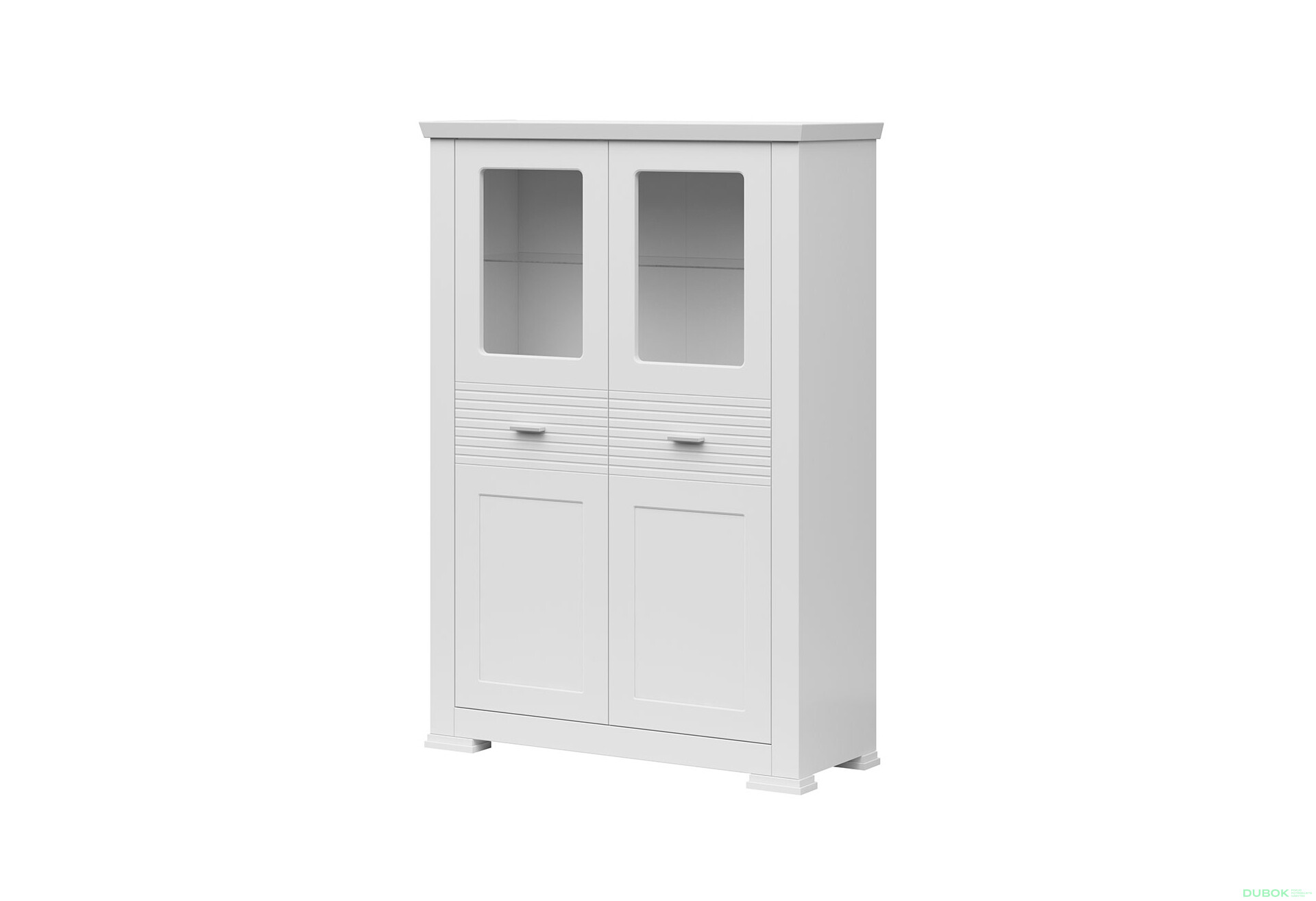 Fotografia 1 - Vitrína nízka 2w biely Agnes