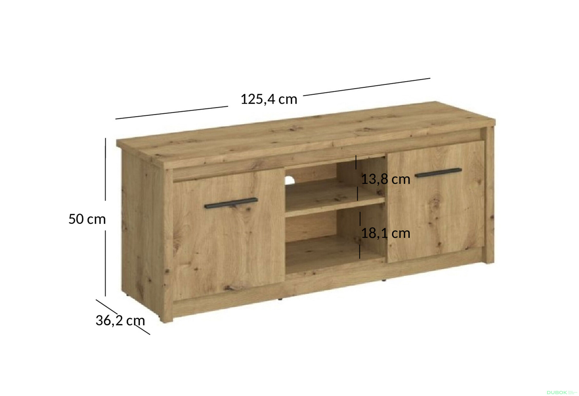 Fotografia 3 - TV stolík 2d/125 dub artisan Ayson