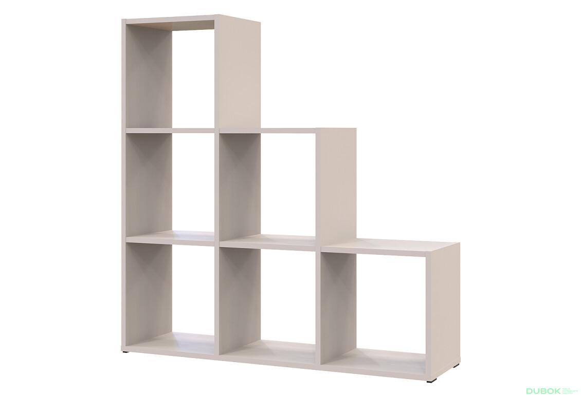 Regál otvorený Step 3х3 102.6х28.8х106.1 kašmír