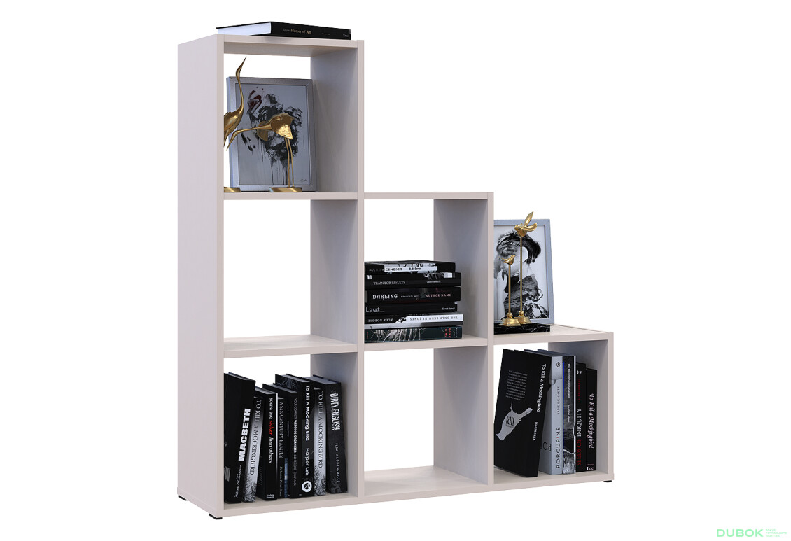 Regál otvorený Step 3х3 102.6х28.8х106.1 kašmír - Fotografia 6 Fotografia 6 - Regál otvorený Step 3х3 102.6х28.8х106.1 kašmír