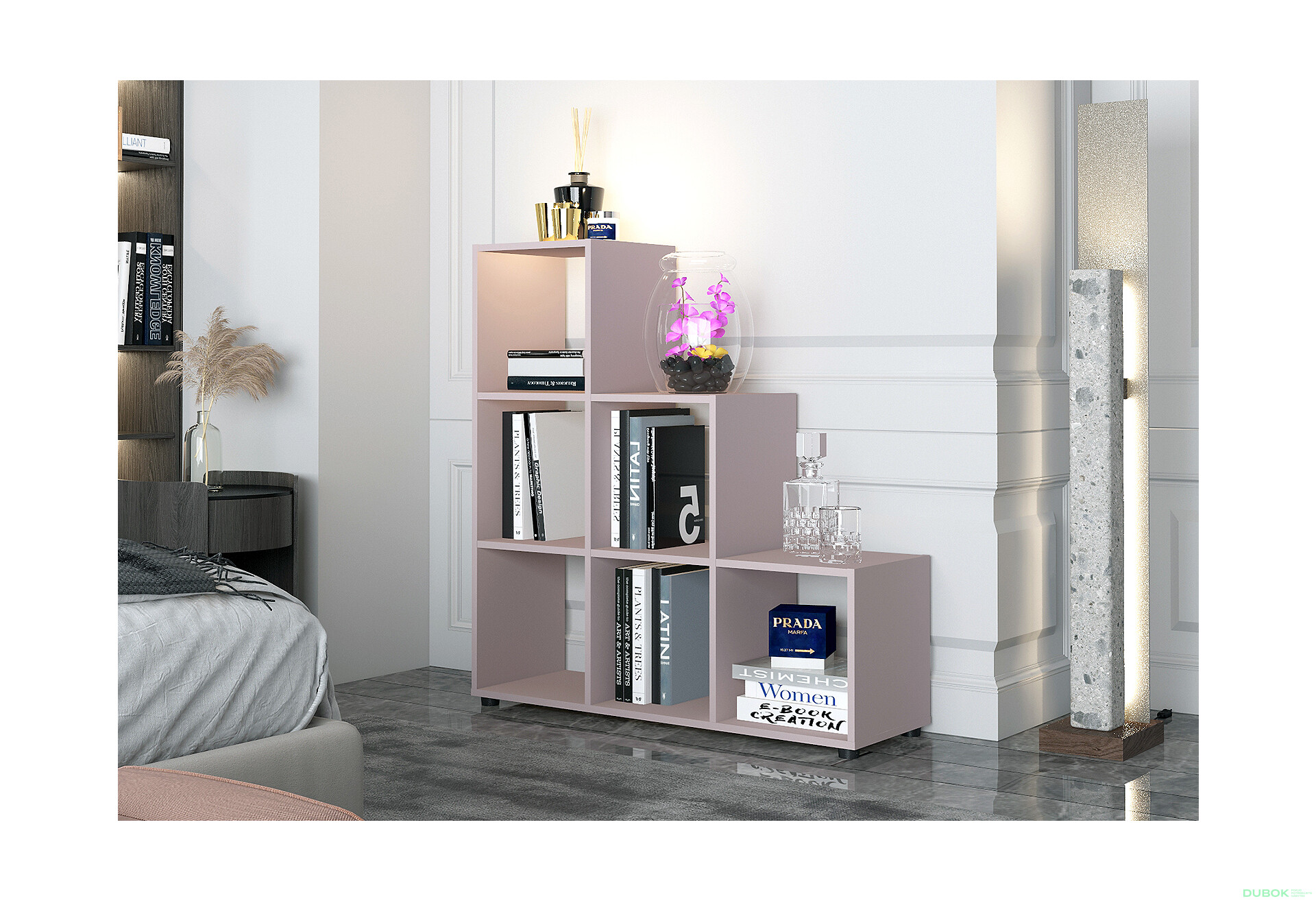 Fotografia 7 - Regál otvorený Step 3х3 102.6х28.8х106.1 kašmír