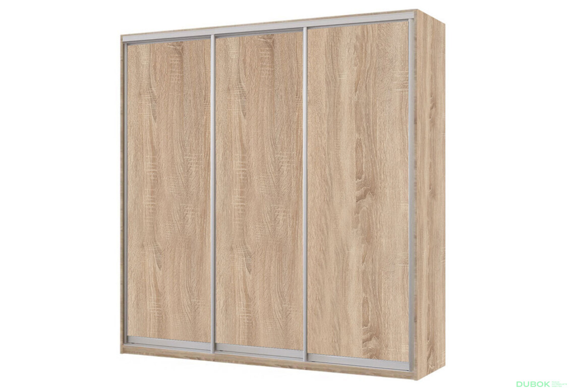 Skriňa s posuvnými dverami Komforto 3 DTD 180x240x60 cm Dub sonoma