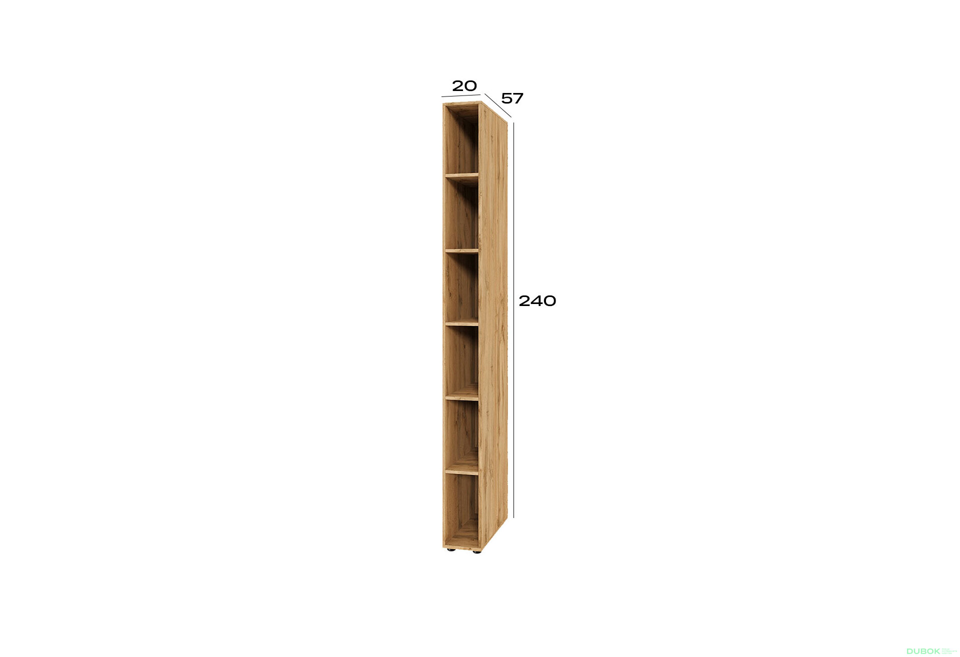 Fotografia 3 - Police (h-2400*200) dub apalačský Space