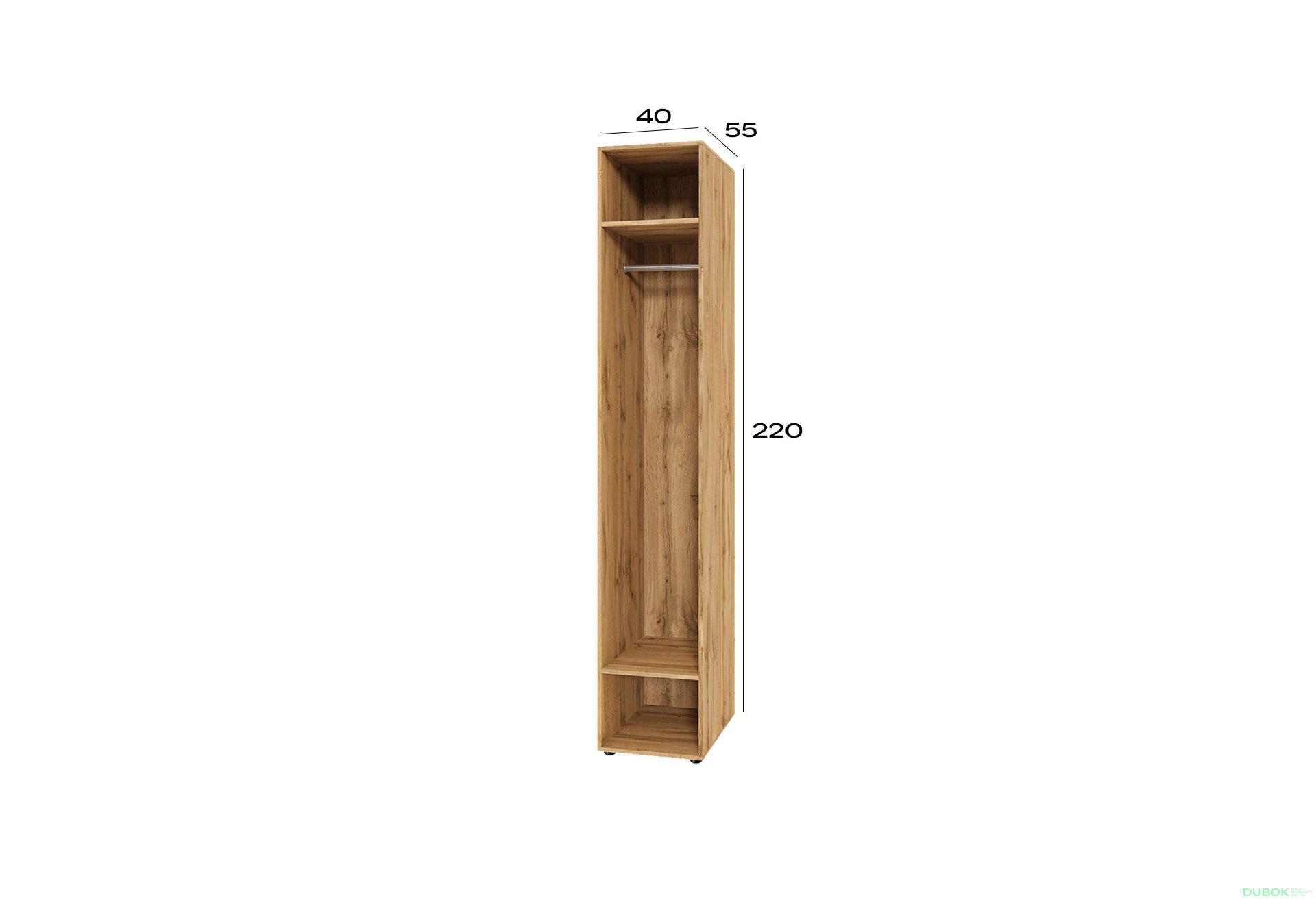 Fotografia 2 - Korpus modul 1 (h-2200*400) dub apalačský Space