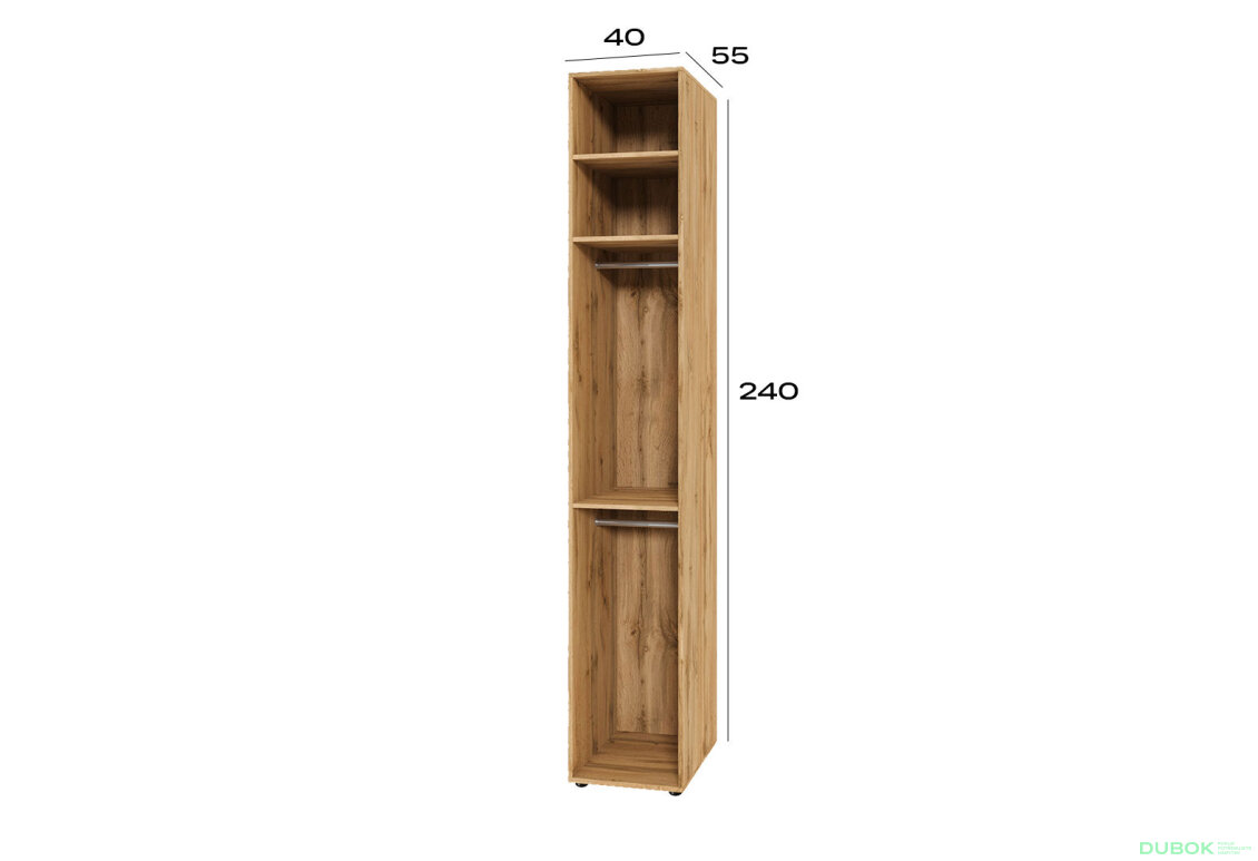 Fotografia 2 - Korpus modul 2 (h-2400*400) dub apalačský Space