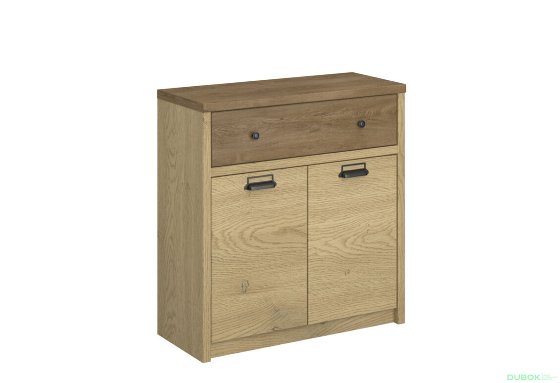 Fotografia 3 - Komoda 2d1s dub cremona / dub lefkas Denzel