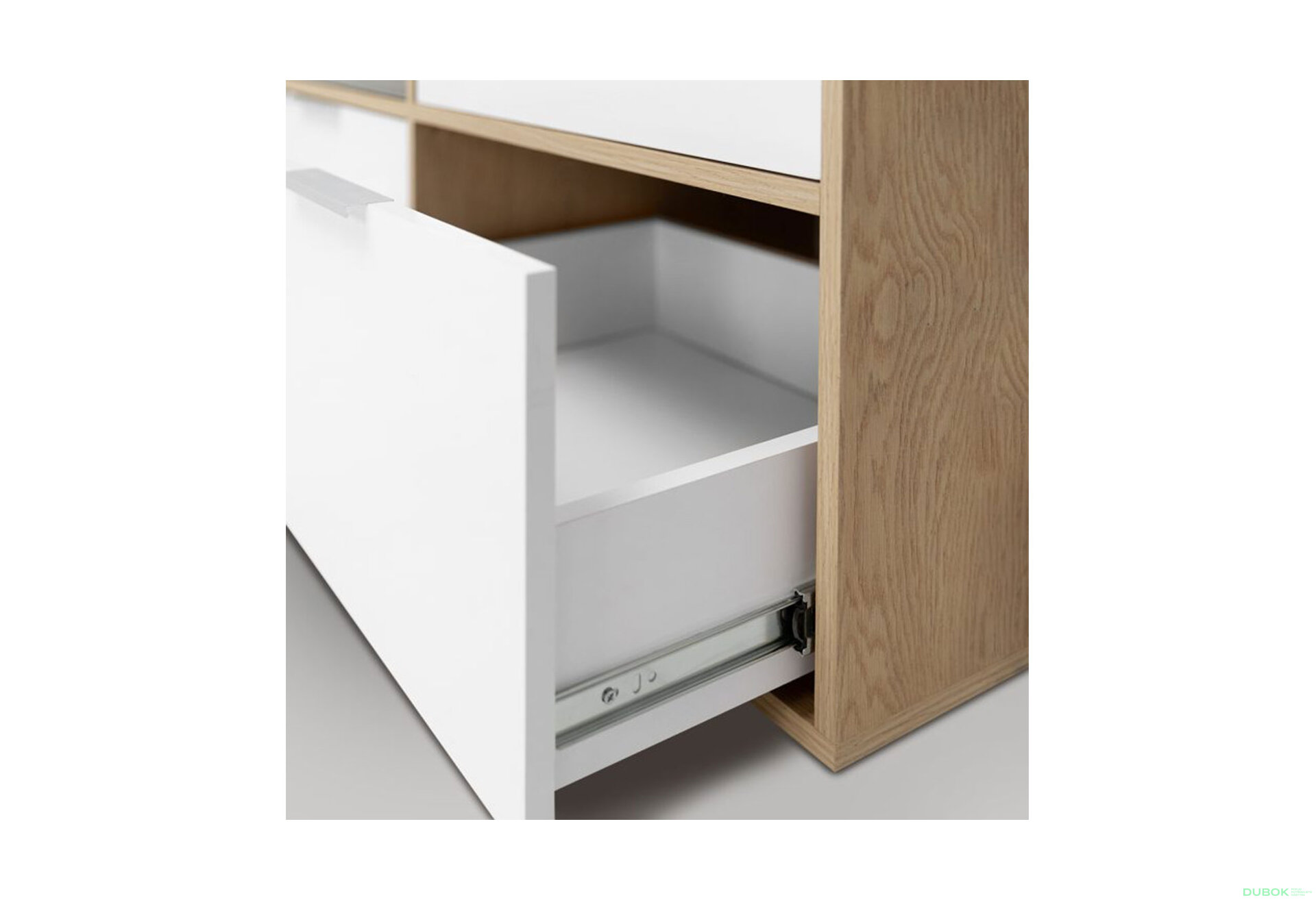 Fotografia 6 - Skriňa 3dc 3šx lesklá biela / dub cremona Olívia