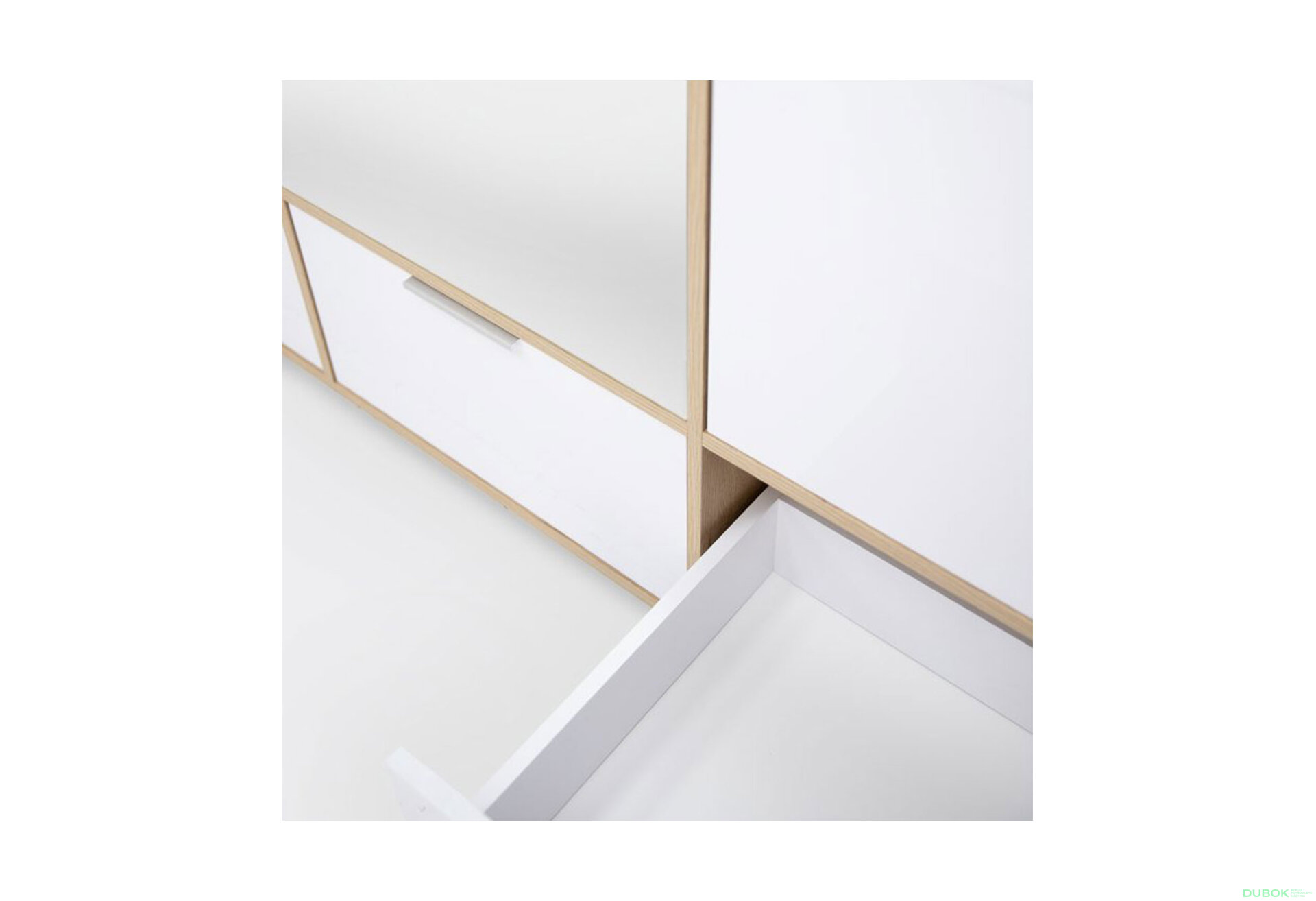 Fotografia 8 - Skriňa 3dc 3šx lesklá biela / dub cremona Olívia