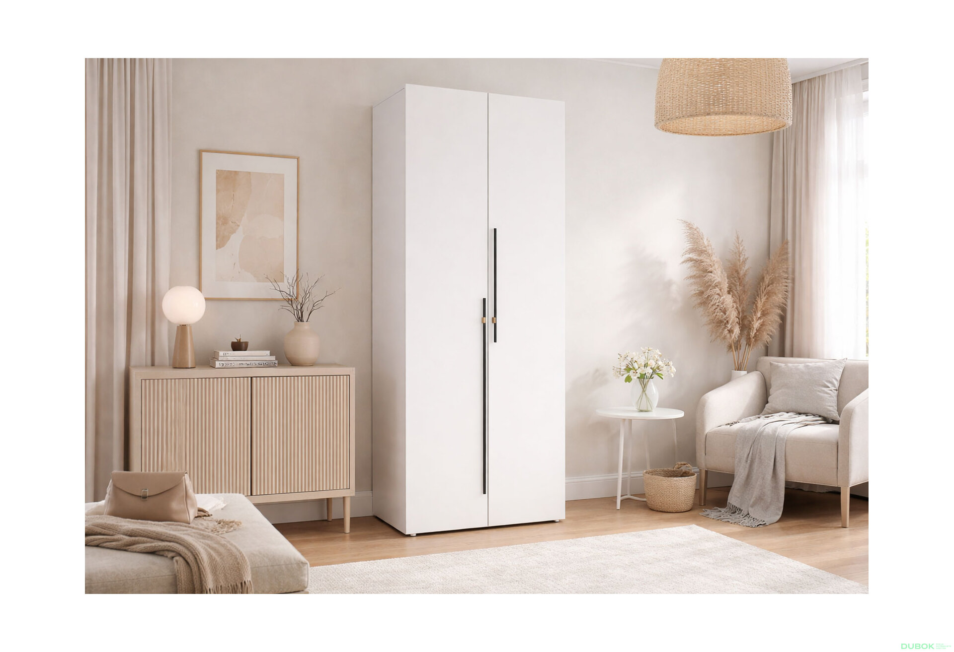 Fotografia 2 - Skriňa 2D 80 cm nymphaea alba Space