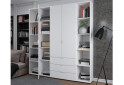 Skriňa trojdverová s 2 regálmi Gelar 192.6 cm Biela - Fotografia 2 Fotografia 2 - Skriňa trojdverová s 2 regálmi Gelar 192.6 cm Biela
