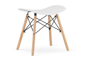Taboret KORFU - biały x 1