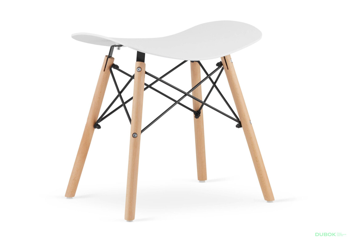 Taboret KORFU - biały x 1