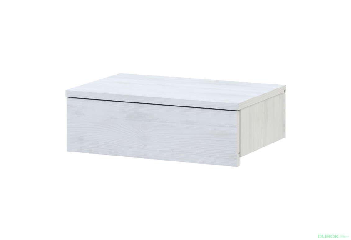Nočný stolík Levía biely strom 1š 46x31x15