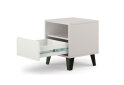 Fotografia 4 - Nočný stolík Borg 1s kašmír / biely