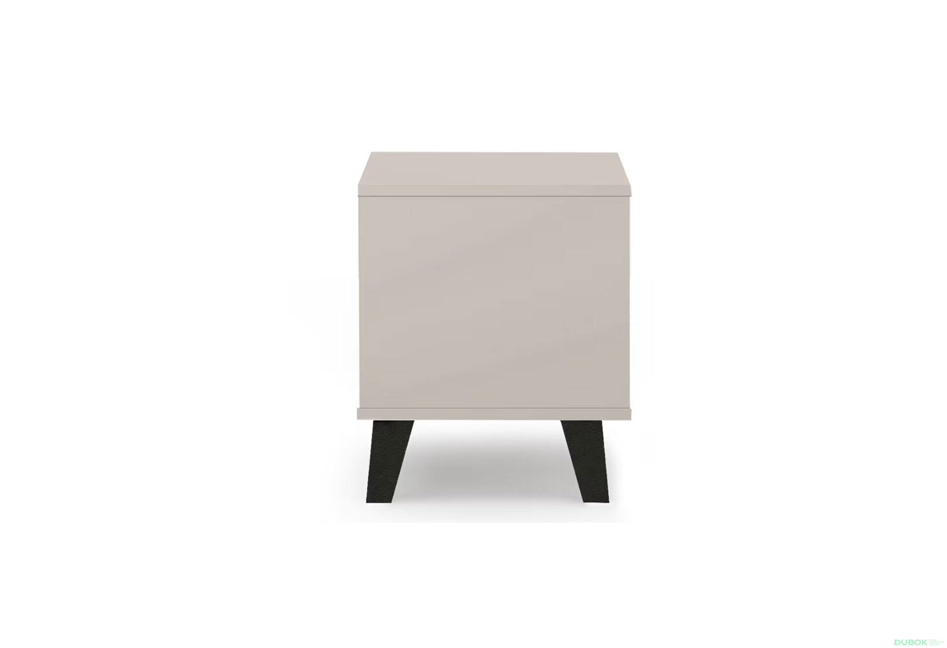 Fotografia 5 - Nočný stolík Borg 1s kašmír / biely