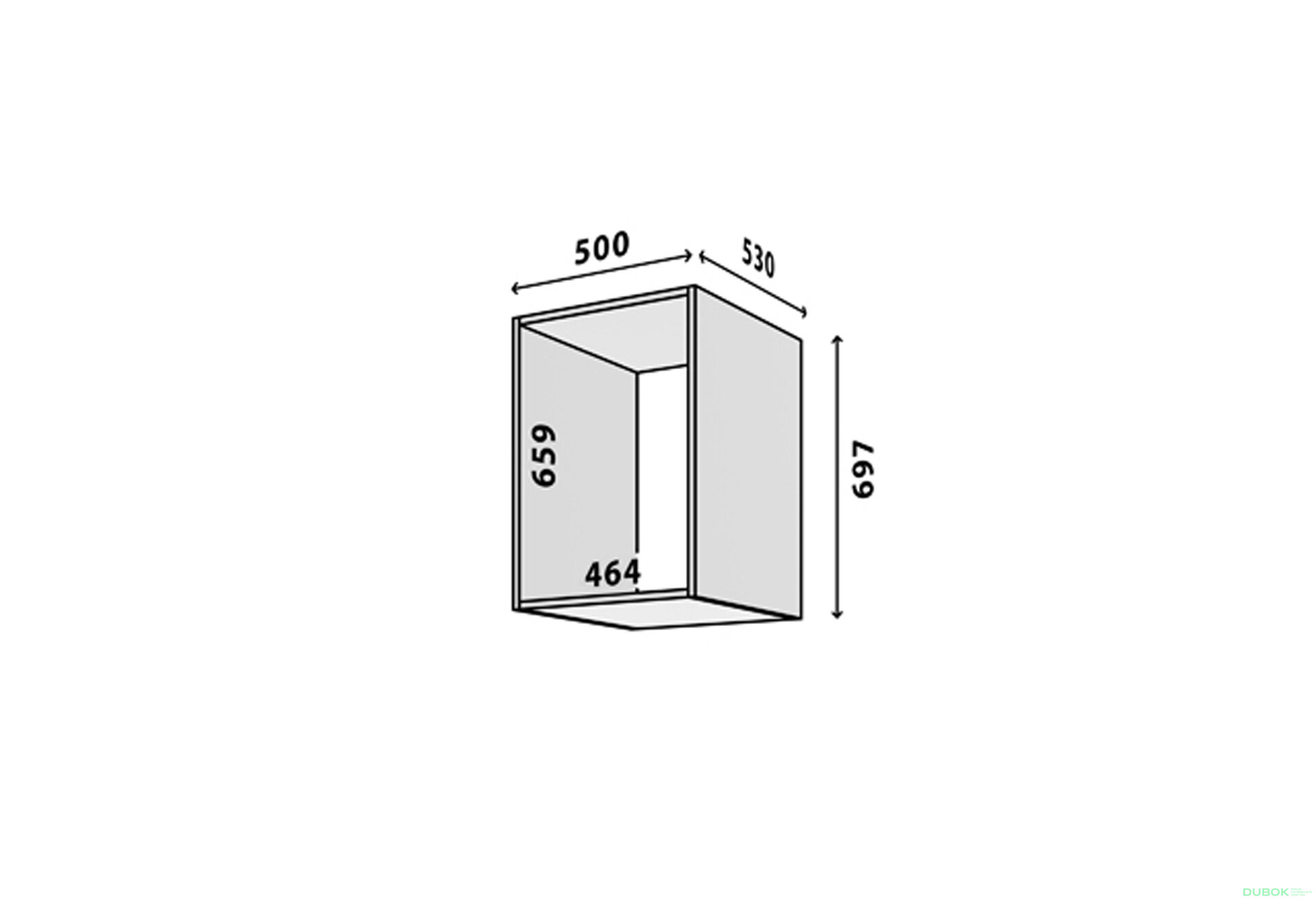 Fotografia 2 - Modul №12 A-500x695 DTD 18 mm dub appalache