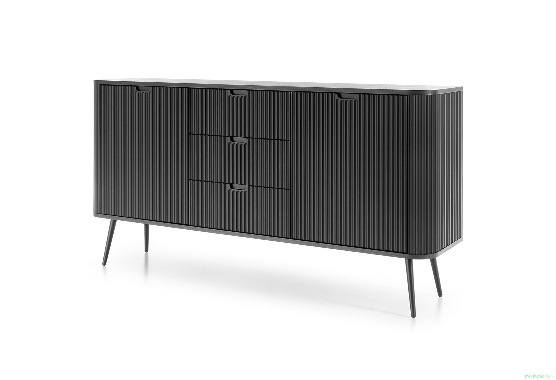 Komoda KSZ-168 čierna, čierne nohy Zova - Fotografia 1 Fotografia 1 - Komoda KSZ-168 čierna, čierne nohy Zova
