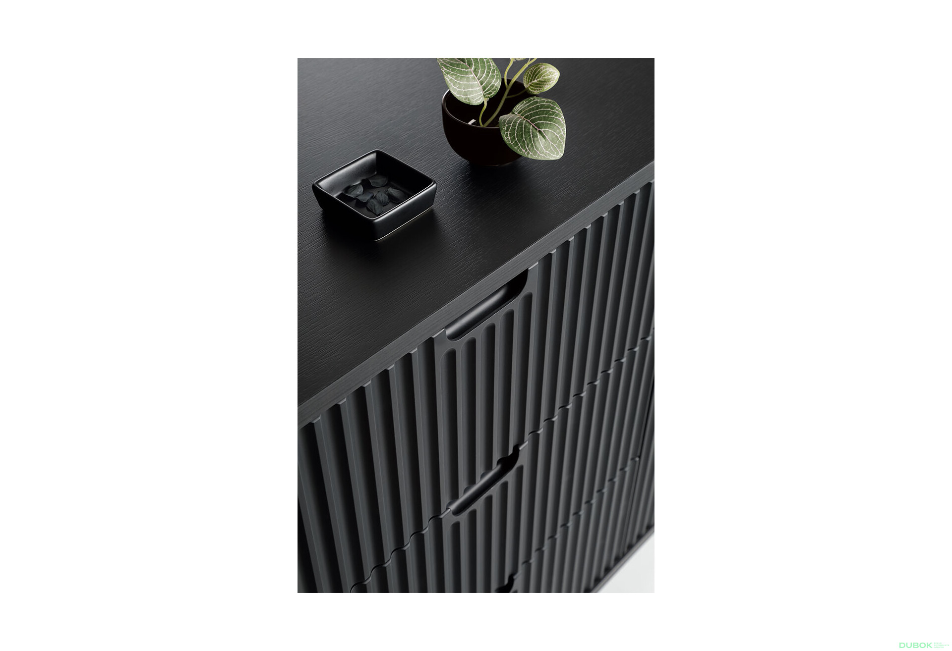 Komoda KSZ-168 čierna, čierne nohy Zova - Fotografia 6 Fotografia 6 - Komoda KSZ-168 čierna, čierne nohy Zova