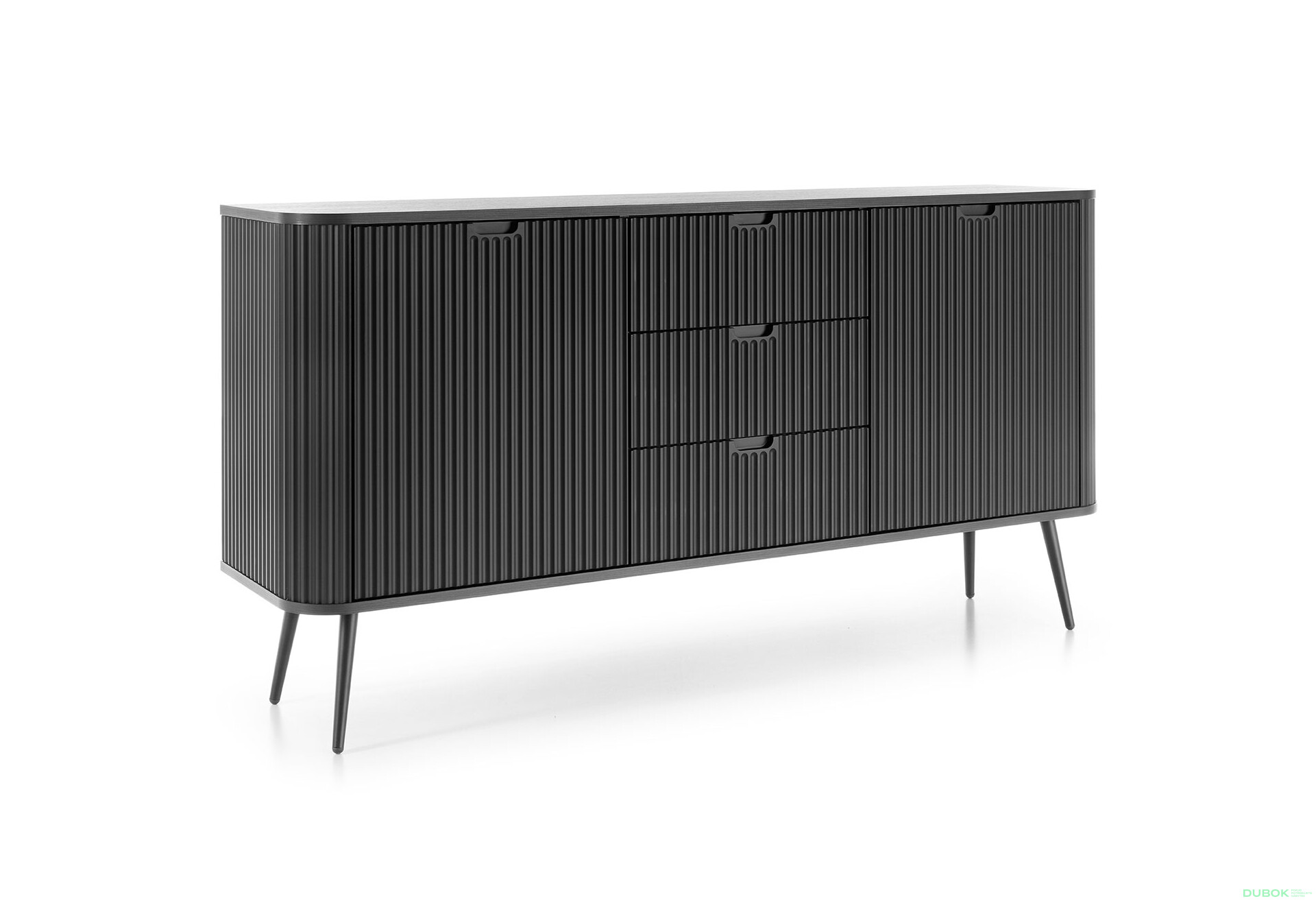 Komoda KSZ-168 čierna, čierne nohy Zova - Fotografia 4 Fotografia 4 - Komoda KSZ-168 čierna, čierne nohy Zova