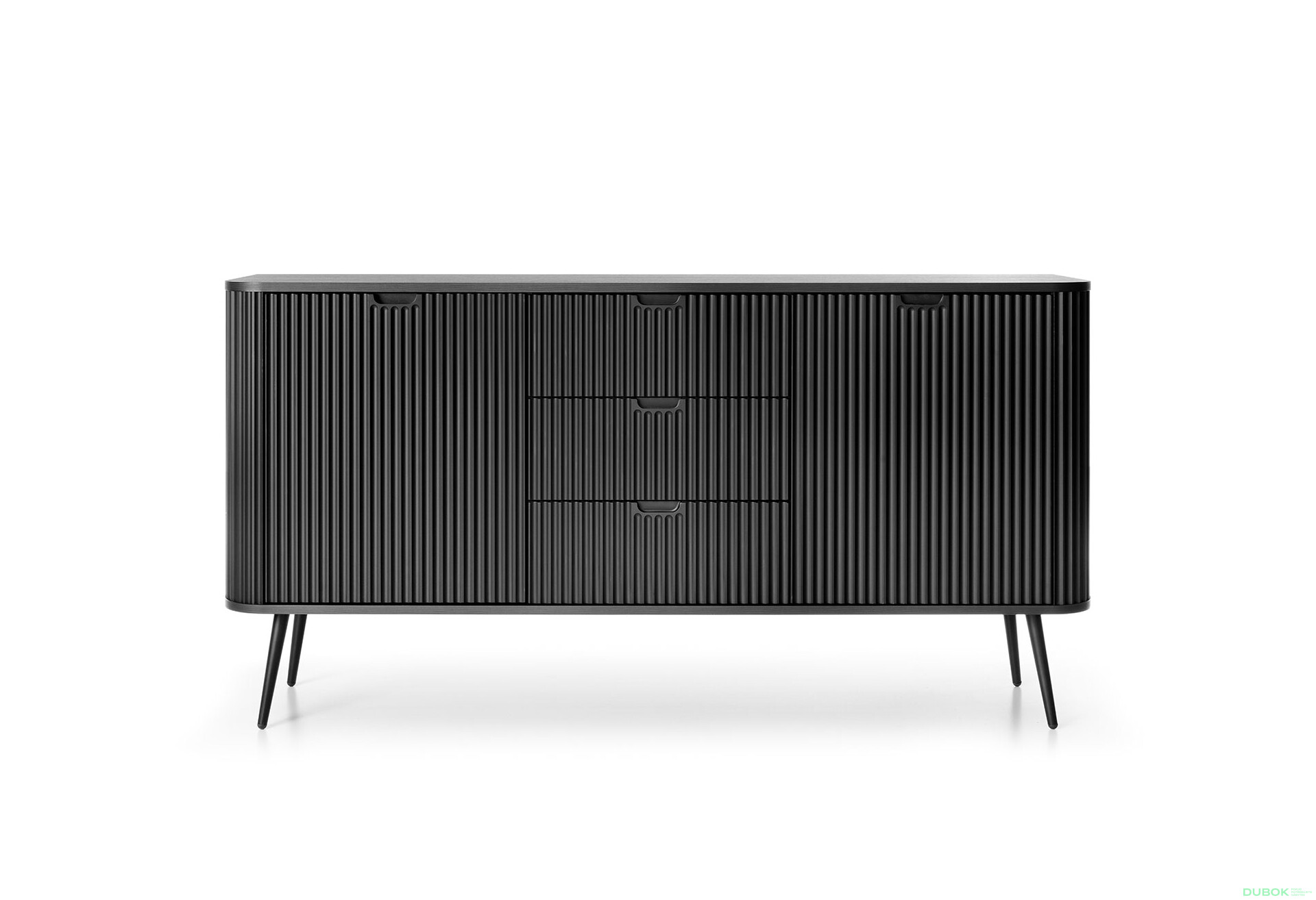 Komoda KSZ-168 čierna, čierne nohy Zova - Fotografia 2 Fotografia 2 - Komoda KSZ-168 čierna, čierne nohy Zova