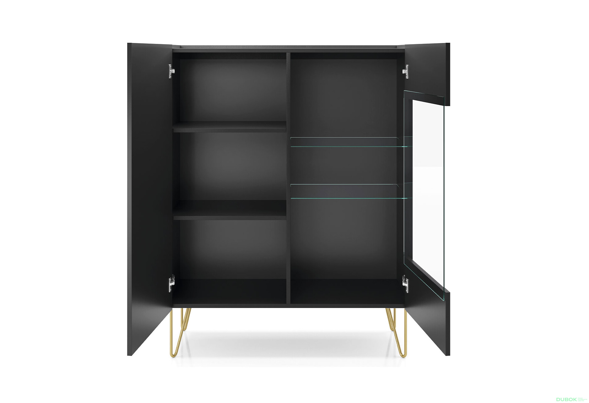 Vitrína WT97 čierny grafit / čierny royal mramor Harmony - Fotografia 3 Fotografia 3 - Vitrína WT97 čierny grafit / čierny royal mramor Harmony