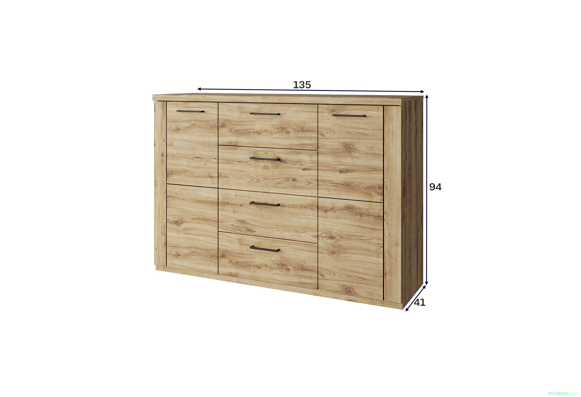 Fotografia 2 - Komoda 2d4s dub navarra Doorset