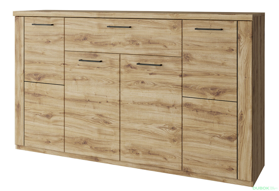 Komoda 4d1s dub navarra Doorset - Fotografia 1 Fotografia 1 - Komoda 4d1s dub navarra Doorset