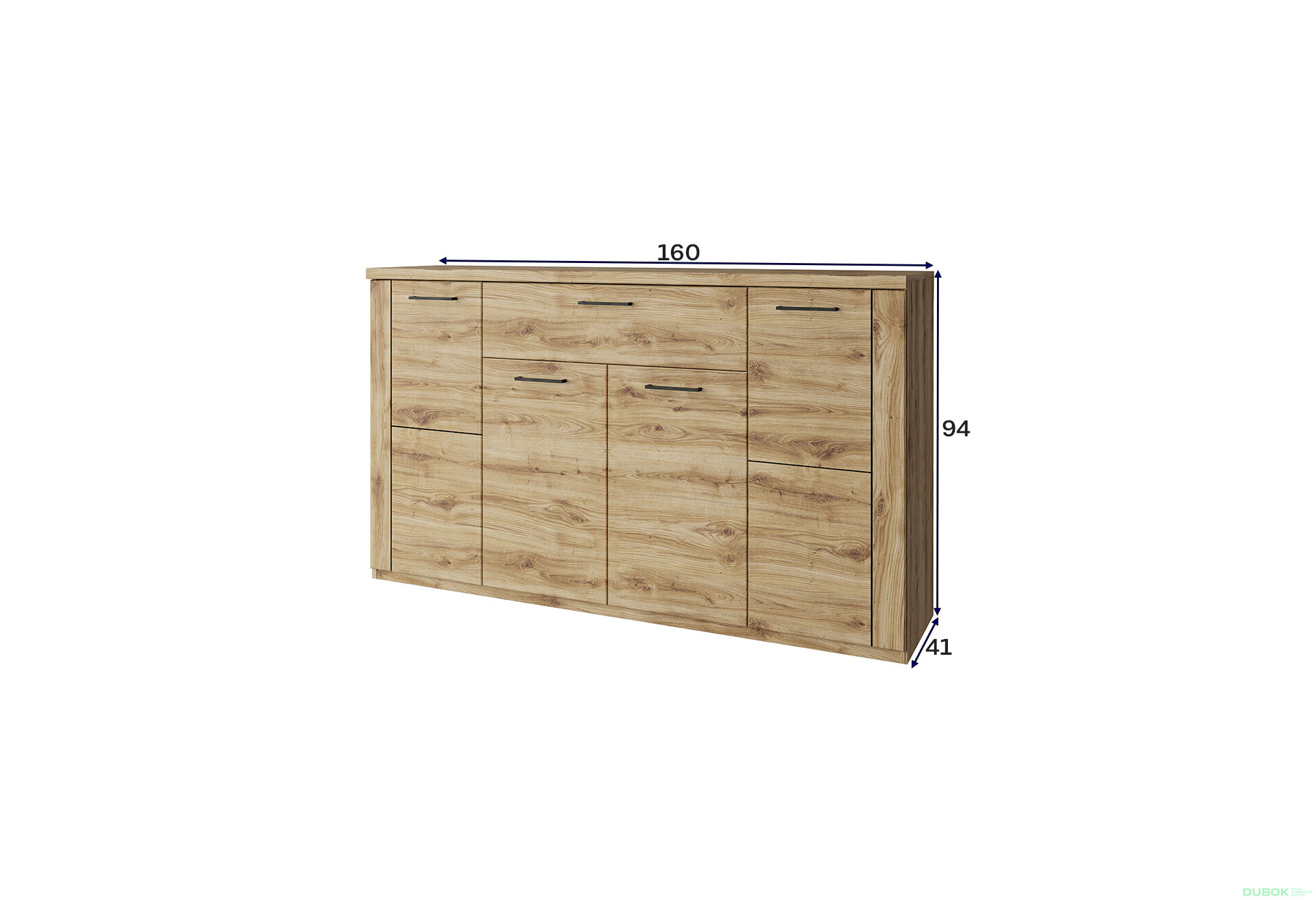 Fotografia 2 - Komoda 4d1s dub navarra Doorset