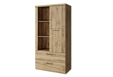 Regál otvorený nízky 1d2s dub navarra Doorset