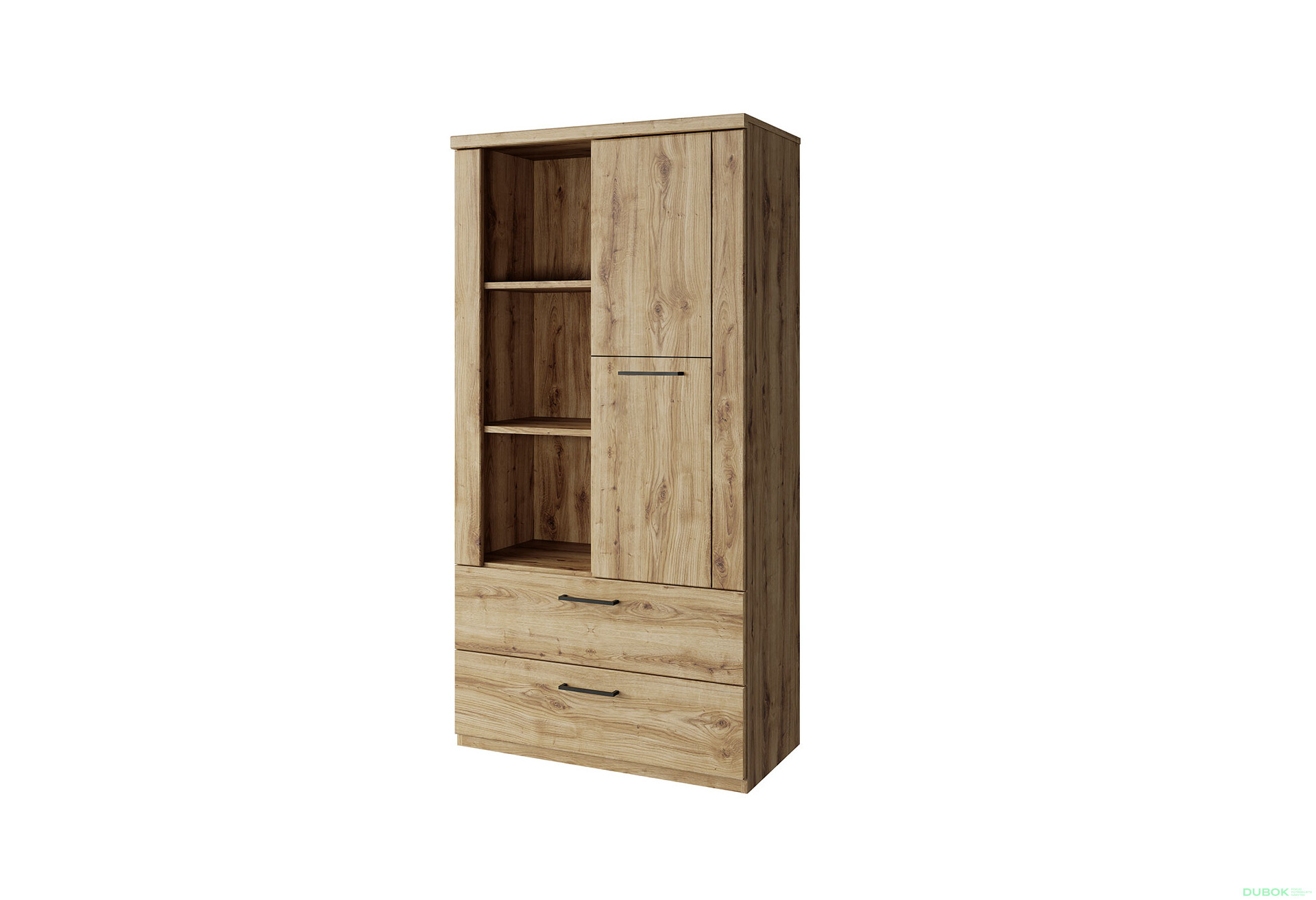 Fotografia 1 - Regál otvorený nízky 1d2s dub navarra Doorset