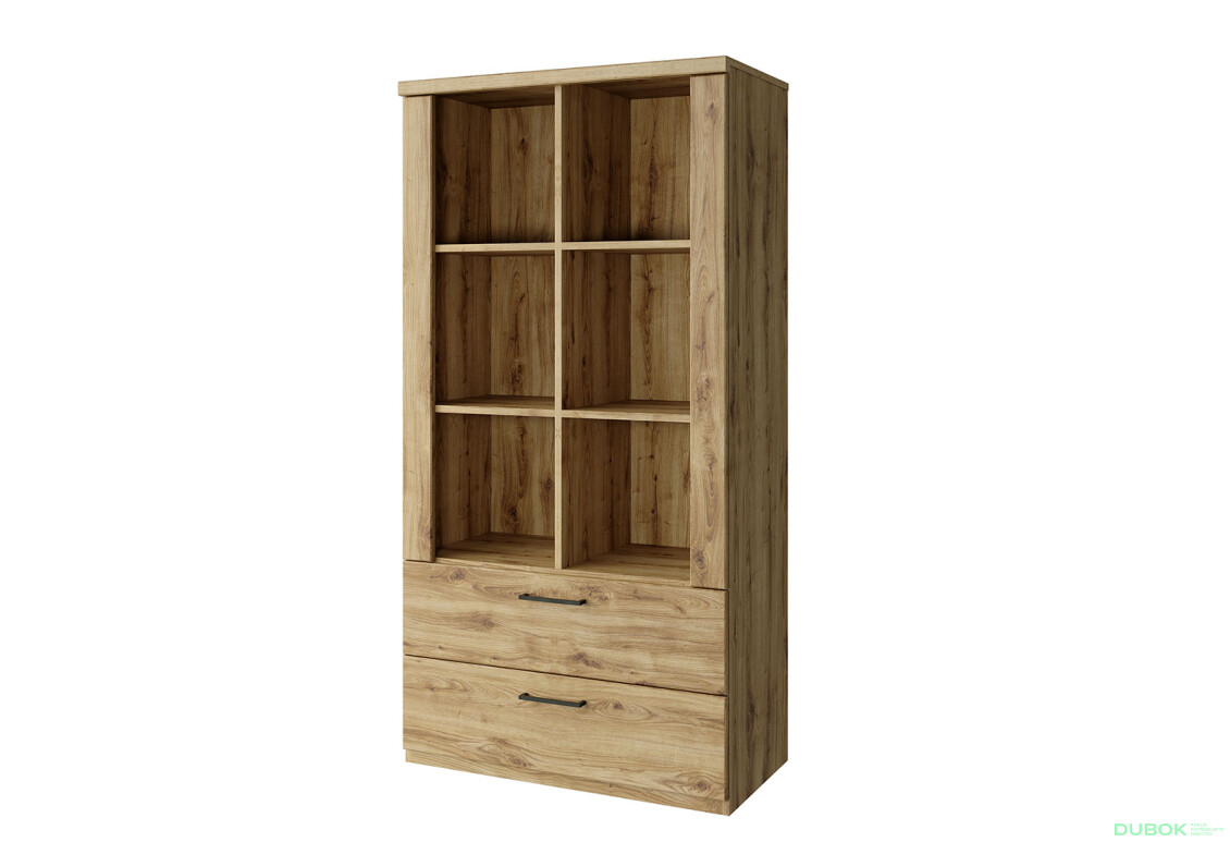 Regál otvorený nízky 2s dub navarra Doorset