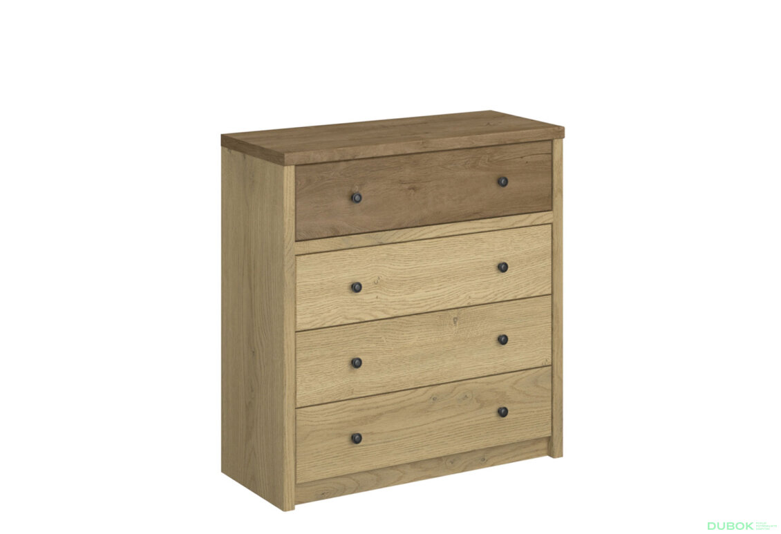Fotografia 3 - Komoda 4s dub cremona / dub lefkas Denzel