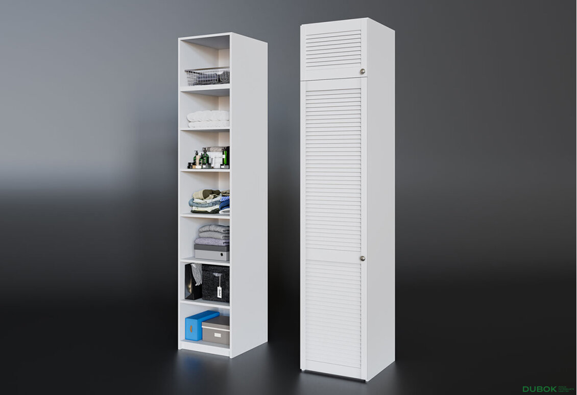 Fotografia 2 - Skriňa č. 1 + Antresol Biela Módulná skriňa Texas