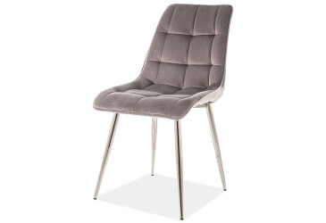 Stolička Chic Chom Velvet šedý Bluvel 14