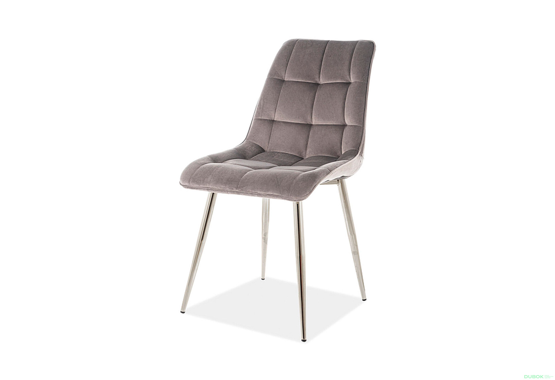 Fotografia 1 - Stolička Chic Chom Velvet šedý Bluvel 14