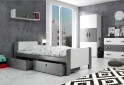 Fotografia 4 - Posteľ Arek grafit + zásuvka 80x200 cm s roštom, matracom