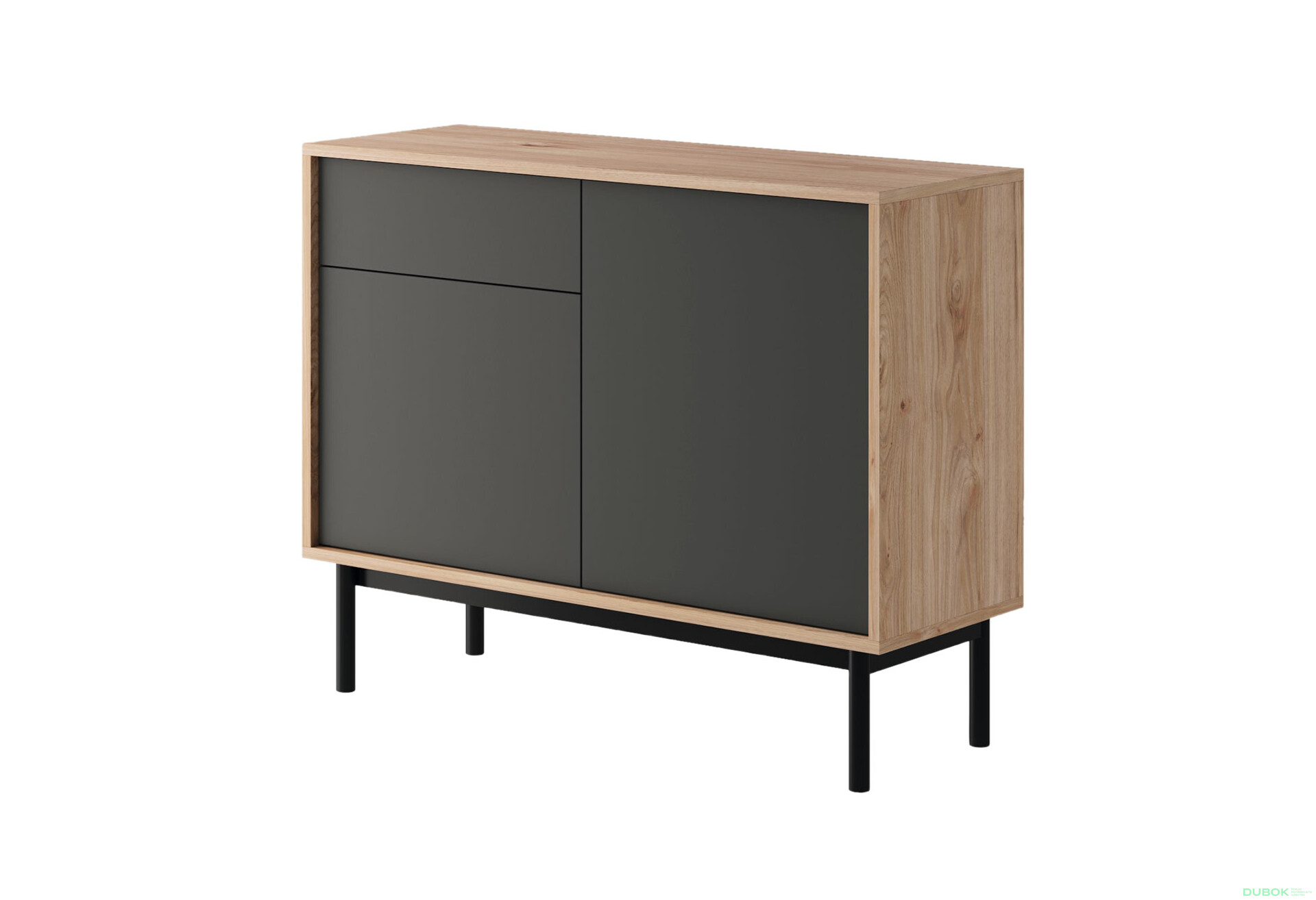 Fotografia 1 - Komoda BK104 jackson hickory / grafit Basic