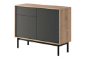 Fotografia 1 - Komoda BK104 jackson hickory / grafit Basic