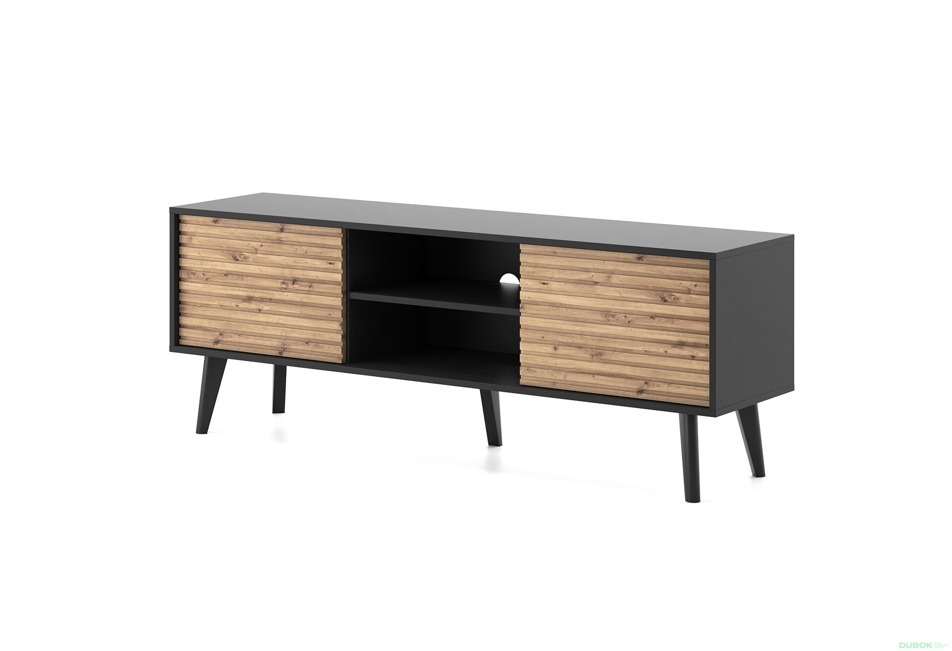 Fotografia 1 - TV stolík RTV154 dub artisan / čierny Willow
