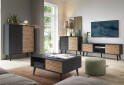 Fotografia 3 - TV stolík RTV154 dub artisan / čierny Willow