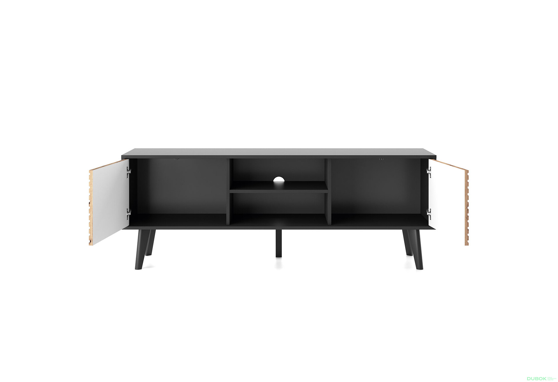 Fotografia 4 - TV stolík RTV154 dub artisan / čierny Willow