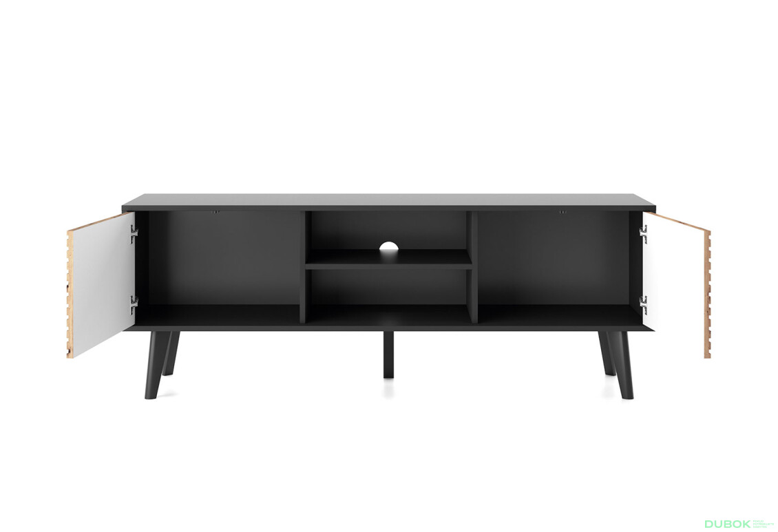 Fotografia 4 - TV stolík RTV154 dub artisan / čierny Willow