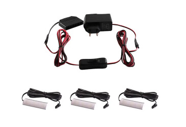 Sada LED osvetlenia pre police x 3