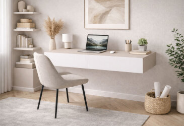 Fotografia Písací stôl 100 cm kašmír / nymphaea alba