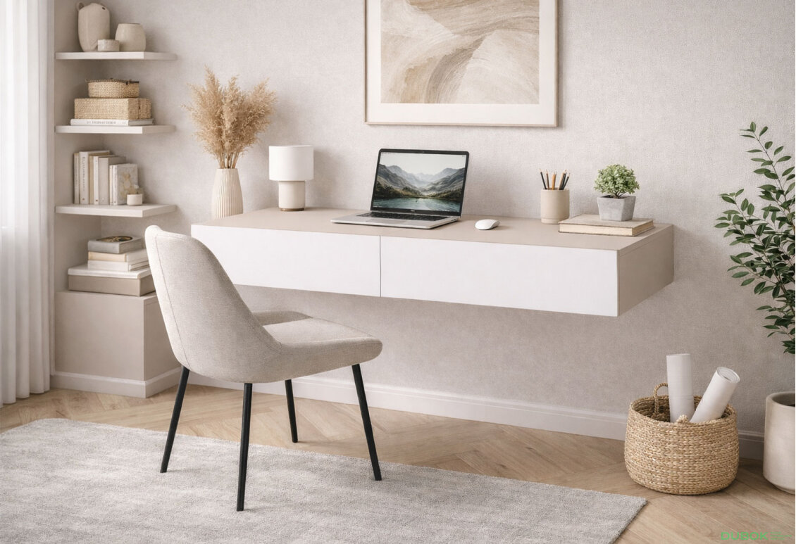 Fotografia 2 - Písací stôl 100 cm kašmír / nymphaea alba Space