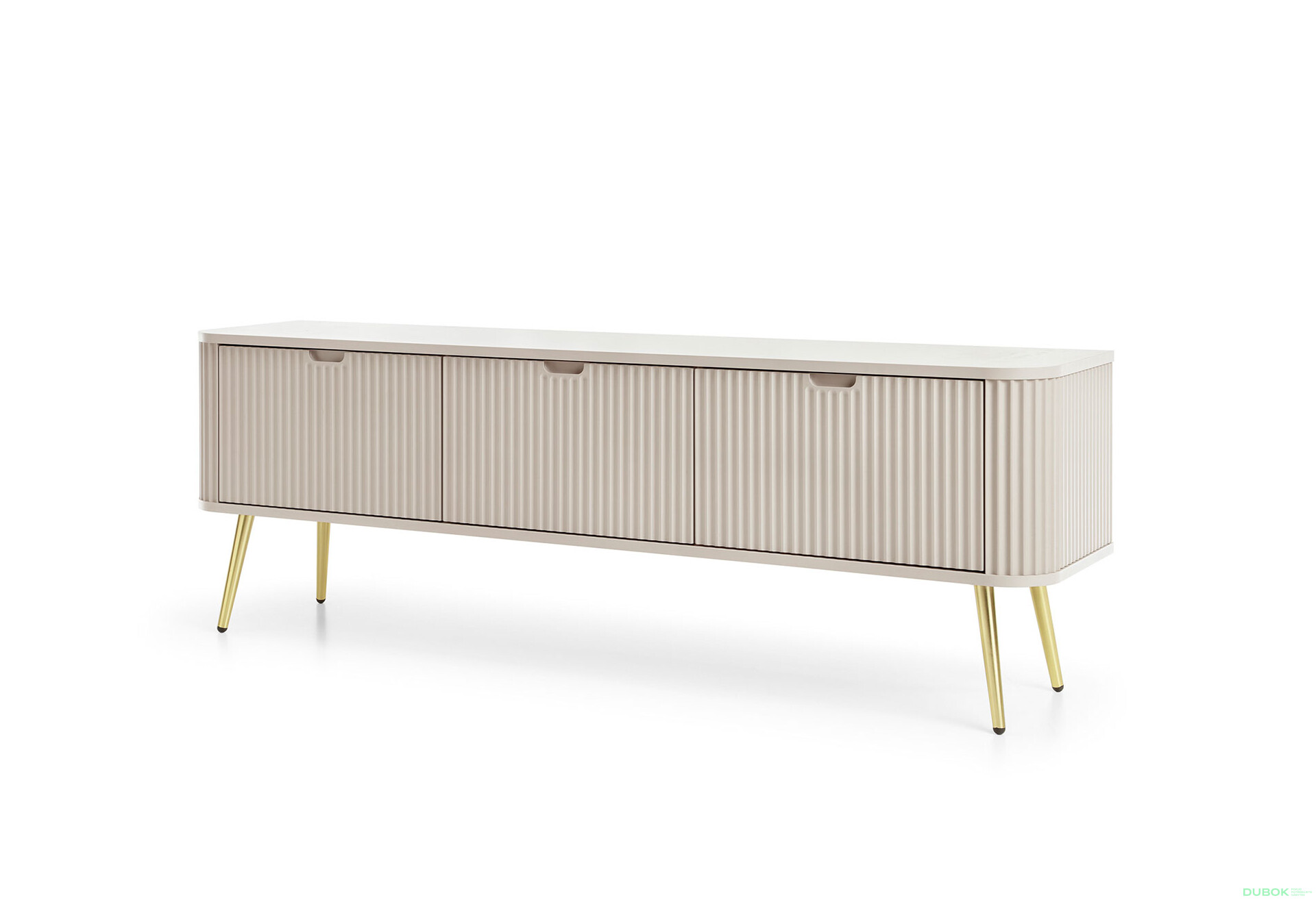 TV stolík RTV-168 kašmír, zlaté nohy Zova - Fotografia 1 Fotografia 1 - TV stolík RTV-168 kašmír, zlaté nohy Zova