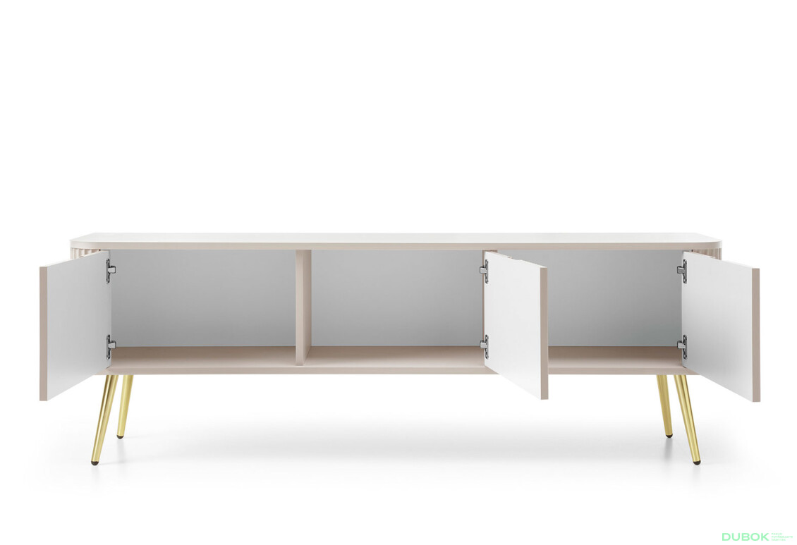 TV stolík RTV-168 kašmír, zlaté nohy Zova - Fotografia 3 Fotografia 3 - TV stolík RTV-168 kašmír, zlaté nohy Zova