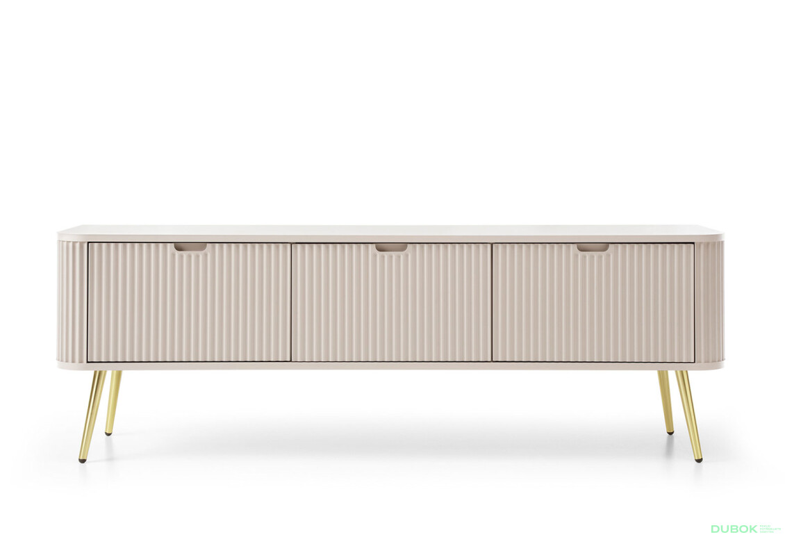 TV stolík RTV-168 kašmír, zlaté nohy Zova - Fotografia 2 Fotografia 2 - TV stolík RTV-168 kašmír, zlaté nohy Zova